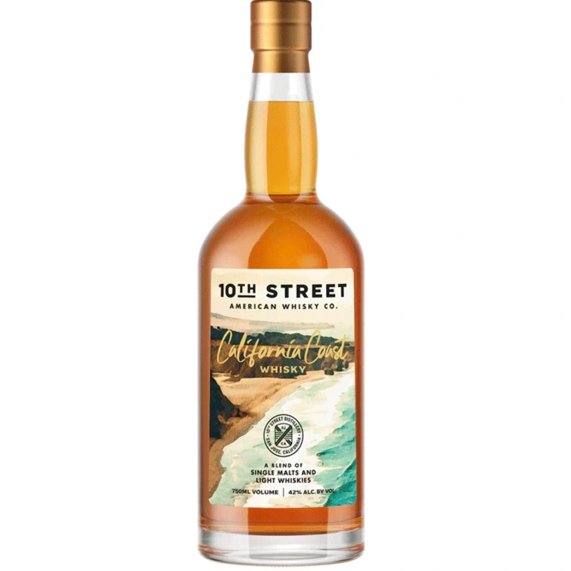 10th Street Blended American Whiskey California Coast Premium Whiskey