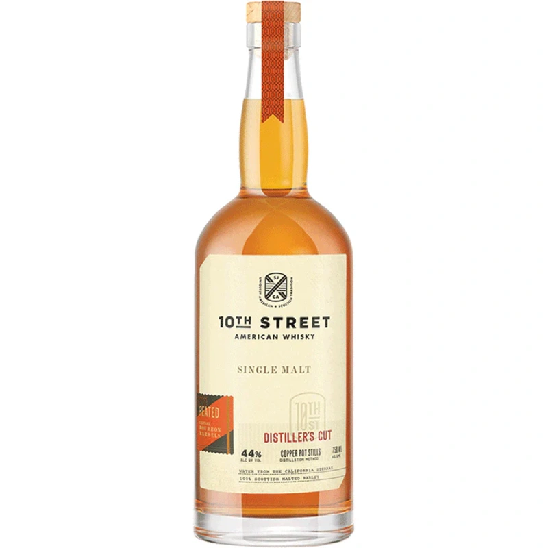 10th Street Peated Single Malt Distillers Cut American Whisky